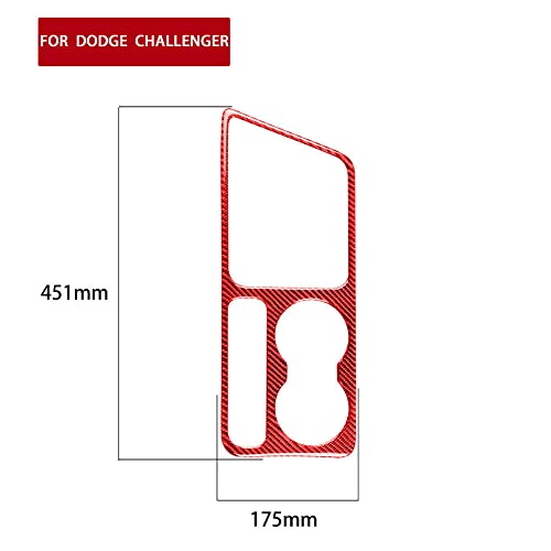 Marco porta vasos fibra carbono para Dodge Challenger miniatura 2