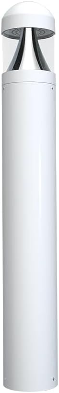 RAB Lighting B17 LED Bollard Light - Outdoor Energy-Efficient with Field-Adjustable Wattage 24W/19W/14W - Selectable CCT 3000K/4000K/5000K - 0-10V Dimmable - DLC Premium - Wet Location Rated (B17D)