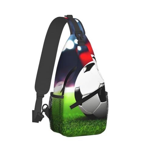Soccer Sports Ball Stylish Men'S Messenger Bag - Durable Polyester, Huge Capacity & Adjustable Strap2