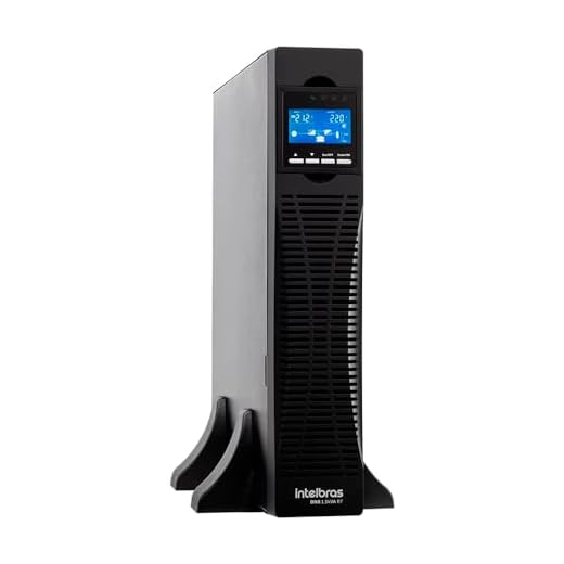 Nobreak Online Rack Torre DNB 1.5kVA 220v RT G2 Preto Intelbras