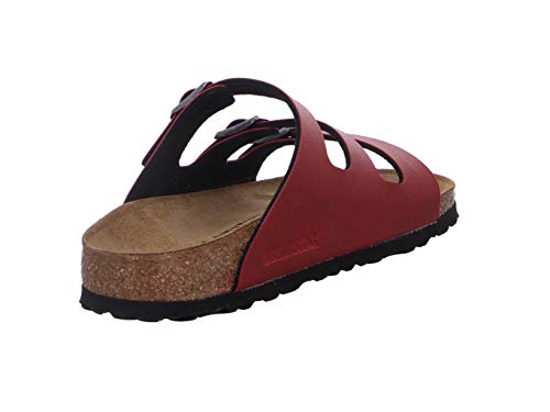 Image of Birkenstock Sandales Florida Birko-flor Pull Up Bordeaux, Women's Sandal, Pull Up Bordeaux, 5.5 UK (39 EU)
