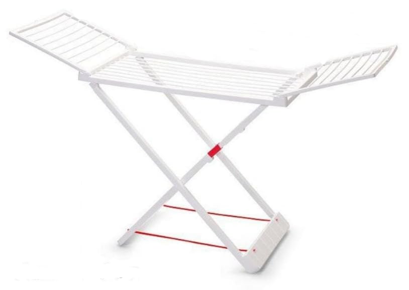 Nakloe - Tendederos Plegables - Tendedero Extensible - Tendedero de Ropa Plegables - Tendedero Resina - 55x108x180 cm (Blanco)