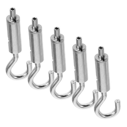 KOMBIUDA 5Pcs Tensionador portátil Gancho y Ojal para Cuerda para lámparas, linternas y carteles miniatura 1
