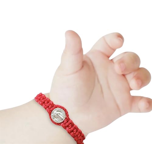Liamlove Bracelet for Baby Saint Benedict Red String Bracele
