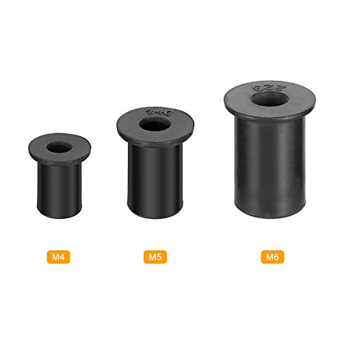 DECDEAL 6 unidades M4 / M5 / M6 Kayak Rubber Well Nuts Fixador Wellnuts Kayak Acessórios