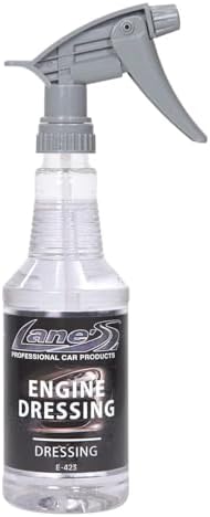 LANE'S Engine Dressing- Engine Protector Shine - Create Showroom Shine, Prevents Rubber hoses fading and cracking, Easy to Use, Dust Resistant (16 OZ)