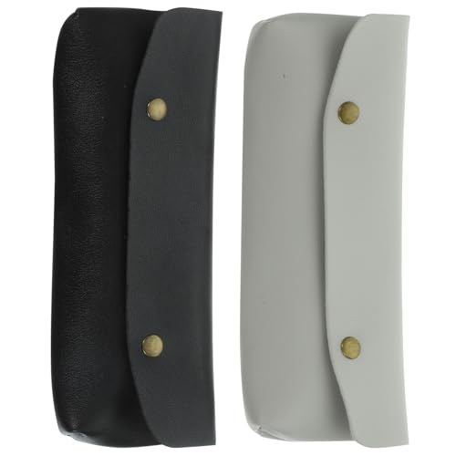 ibasenice 2 pezzi Astucci Portapennelli Trucco da Viaggio in PU Compatti e Multifunzionali per Pennelli Make Up e Matite Design Elegante e Pratico per Uso Quotidiano e Scuola