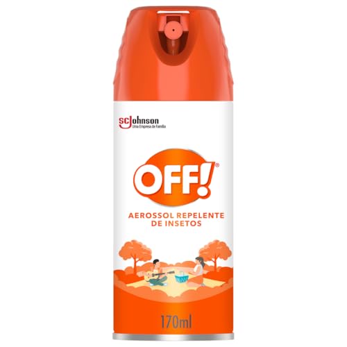 OFF Family, Aerossol Repelente de Mosquitos e Insetos, Nova embalagem, Até 6h de proteção, Não Oleoso, Testado dermatologicamente, 165ml