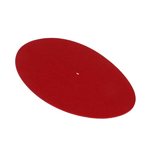 Alfombrilla giratoria antivibración lanema de 3 mm, fieltro antiestático para discos de vinilo 6