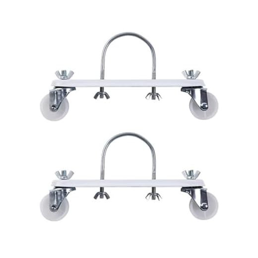 SOYUZERISH 2 Soportes de radiador eléctrico, Rueda de Soporte de polea móvil para radiador eléctrico, Rueda de rotación General de Larga duración y práctica