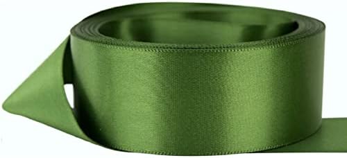 Double Sided Satin Ribbon Size 20mm x 10 Meters, Many Colours, Wedding Favours Decorative Easter Christmas (Yellow)