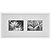 Gallery Perfect Photo Kit with Decorative Art Prints & Hanging Template Gallery Frame Set, 9 Piece, White,16FW1008