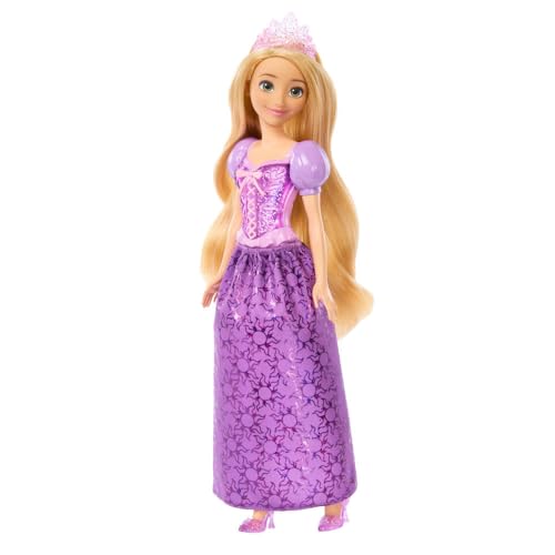 Mattel Disney Princess Dolls, Rapunzel Posable Fashion Doll with Sparkling Clothing&Accessories, Disney Movie Toys????
