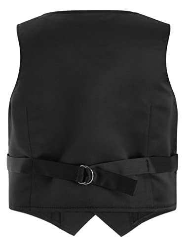 TiaoBug Boys Formal Vests Kids Dressy Causal Tops Button Closure Tuxedo Suit Waistcoat Uniform Blazer Jacket4