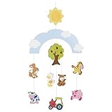  Mobile Bauernhof: 20 x 55 cm, Holz, 10 Teile