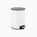 QYRKYP Papelera de Basura, Basura de Basura de Basura de Bote de Acero Inoxidable de Bote de Basura Circular, Baño, Baño, Baño, Baño, Basura, Basura, con Tapa, Basura, Pedal para Baños, Oficinas en C
