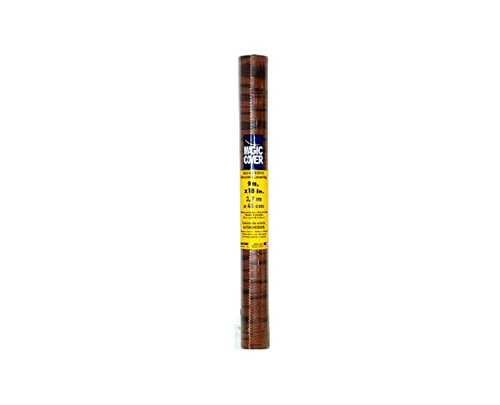 Magic Cover Premium Adhesive Vinyl Contact Shelf Liner and Drawer Liner, 18"x9', Warmwood - Thumbnail 2