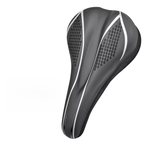 Housse de coussin de selle de vélo en gel respirante contre les douleurs de fesses