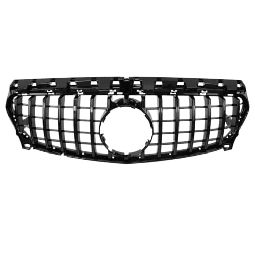 Calandre avant pour Benz W117 CLA 2013-2019 grille double barre argentée style sport GT de capot
