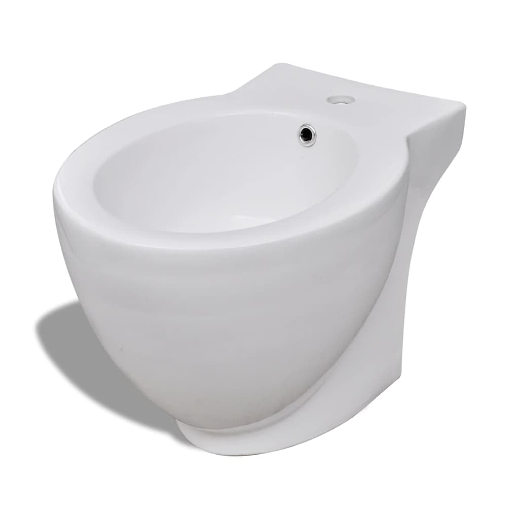 Biały ceramiczny zestaw do toalety i bidetu z pokrywką Soft-Close, podwójna płukanka, trwały, nowoczesny design, do łazienki, higiena, komfort