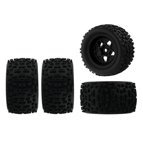 Mesimsple Pre-glued Wheel and Tires Star Rim ARA550112 for HyperGo