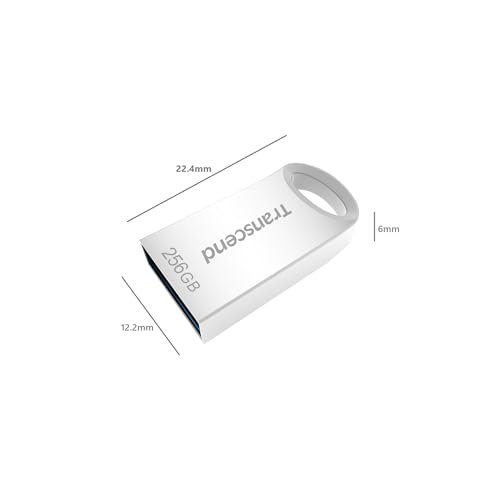 JetFlash da 256 GB, chiavetta USB compatta 3.1 Gen 1 (per portachiavi), colore argento - TS256GJF710S - Chiavetta USB - Immagine 6