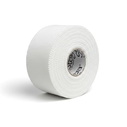 Image of Stoga Athletic Sports Tape 1.5 inch x 13.7m | Rigid Zinc Oxide Strapping Tape, No Residue, Hand Tearable | Ankle, Wrist, Knee, Finger Support | Cricket, Boxing, Gym, Physiotherapy (Pack of 1)