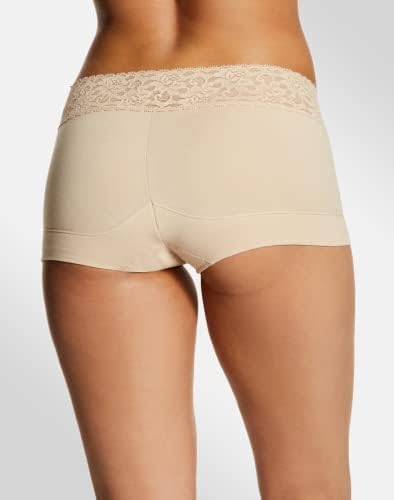 Maidenform womens Dream Cotton With Lace Boyshort - Image 5