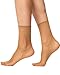 Produktbild Nur Die Söckchen Seidenfein 15 DEN transparente Nylon Feinsöckchen seidig glänzend breiter Komfortbund Damen, bronze, one size
