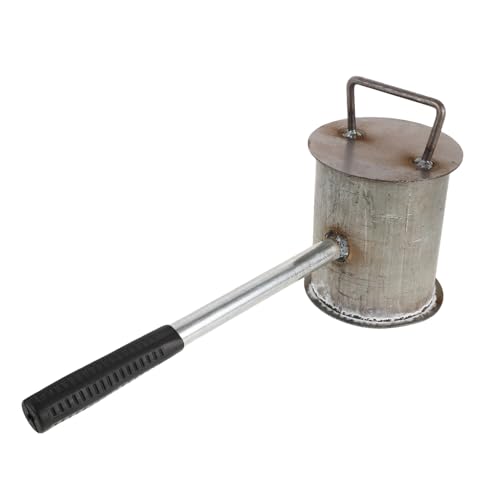 PartyKindom Fire Extinguishing Pot and Bbq Charcoal Extinguisher for Outdoor Camping and Home Use, Thickened Steel 12 Diameter x 14 Height Lid, Two-way Fire Safety Can