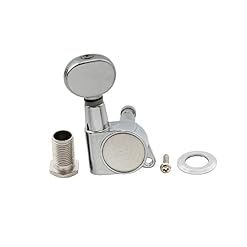 Wilkinson 6 en Ligne E-Z-LOK Bouton Mini Ovale Mécaniques pour Fender Strat/Tele Guitare électrique, Chrome - Les Beatles, Paul McCartney, John Lennon, RIngo Starr, George Harrison Wilkinson 6 en Ligne E-Z-LOK Bouton Mini Ovale Mécaniques pour Fender Strat/Tele Guitare électrique, Chrome – Image 4