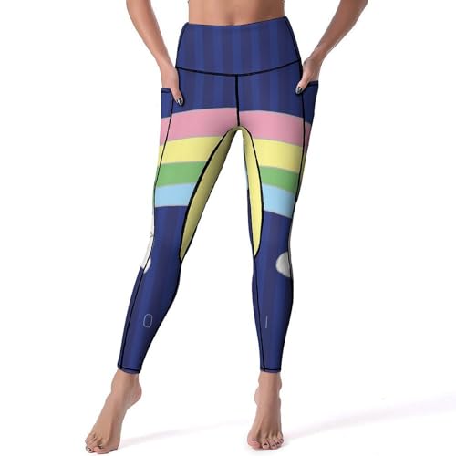 Legging yoga Arc-en-Ciel femme - Pantalon de sport taille haute fitness gym jogging taille S