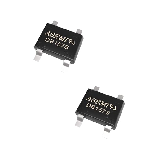 ASEMI - (Pack of 20pcs) ASEMI DB157S Bridge Rectifier Diode 4 Pins Mini SMD Rectifier for Power Adapter…