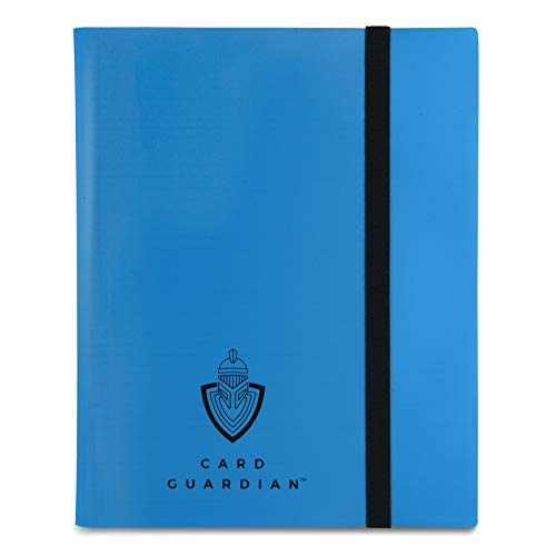 Card Guardian - Blue Trading Card Album Binder for 360 Cards with 9 Side Loading Pocket Pages for Trading Card Games TCG