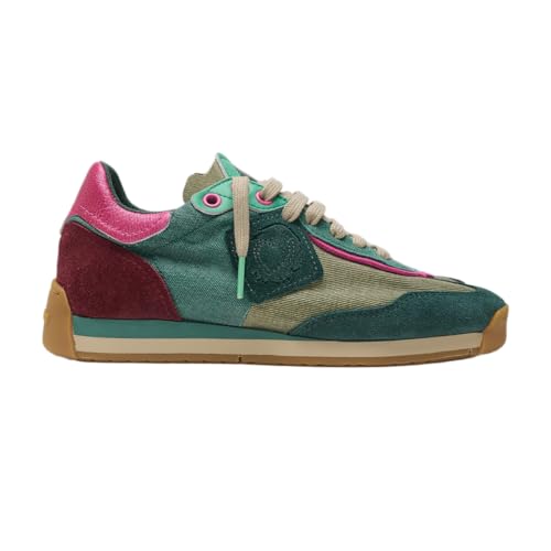 Satorisan - Enso Gaia - Zapatillas Casual para Hombre y Mujer - Sneakers Urbanas Cuero y Textil Respetuosas, Cómodas y Duraderas - Color Diving Green - Talla 38