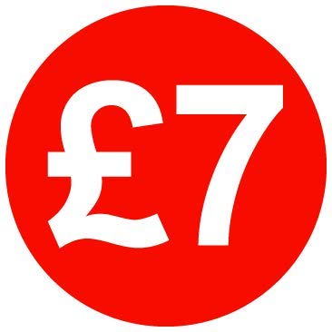 30mm Price Stickers Pack of 500 - Red - £7