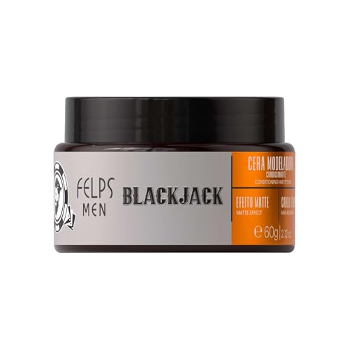 Cera modeladora Felps Men Blackjack, efecto mate, 60g