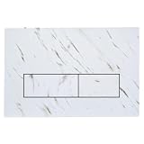 Mendorio Placca di Comando WC Compatibile con Geberit Duofix Sigma, Delta e Basic, Ricambio con Set di Barre di Spinta e Telaio di Montaggio per UP300 & UP320, 245 x 164 mm(Bianco-Y1)