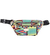 D'IYANU Naji Traditional African Culture Pattern Fanny Pack | Traditional Stylish Waist Bag l Can...