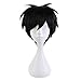 Yuri!!! on Ice Katsuki Yuri Black High Temperature Fiber Hair Peluca Anime Costume Cosplay Wig + Hairnet