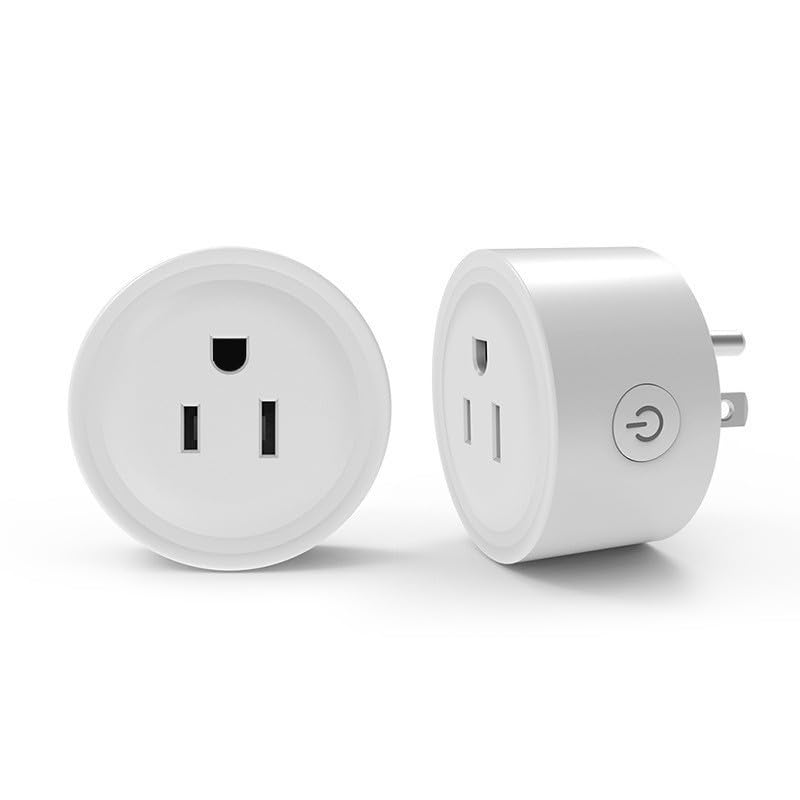 Enchufe inteligente, salida WiFi compatible con Alexa y Google Assistant, Smart Outlet 16A2200W Max, automatización del hogar inteligente, control