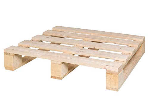 karton-billiger - Paleta desechable (60 x 80 cm, natural, madera, rústica)
