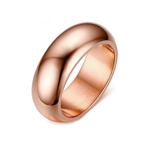 TIEHOKTW Alianza de boda y anillo de compromiso para él, acero inoxidable, 7 mm, plata, negro, dorado, azul, oro rosa, anillos de compromiso y matrimonio, grabado sencillo para hombres, 9, Metal, Sin