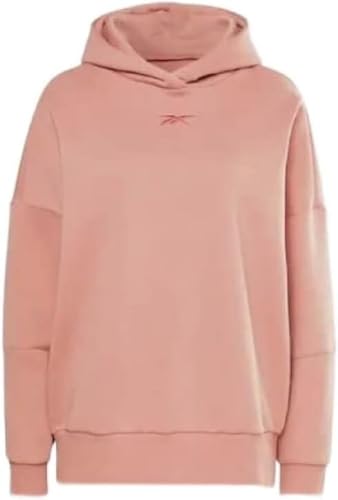 Reebok Women's Standard Oversized Hoodie, Canyon Coral, 4X-Large