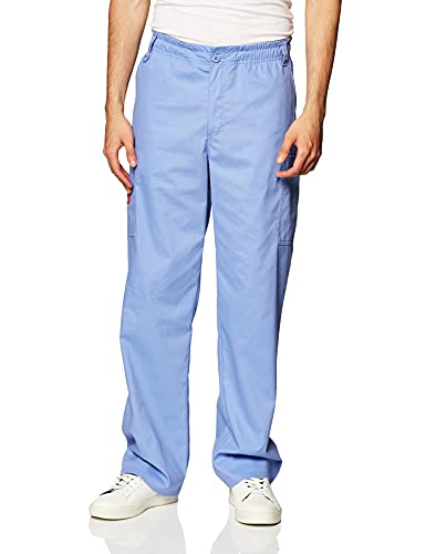 Dickies Men's Big Signature Elastic Waist Scrubs Pant, Ceil Blue, XXX-Large Tall