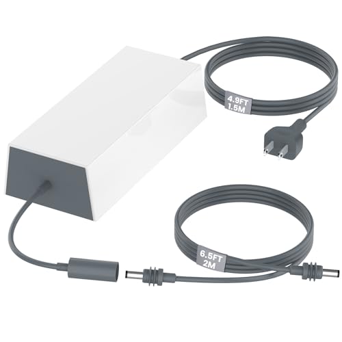 Starlink Gen 3 Power Supply 195W Replacement AC Adapter 57V 3.45A Power Supply with6.5FT Detachable DC Cable for Starlink Gen 3 Standard Kit
