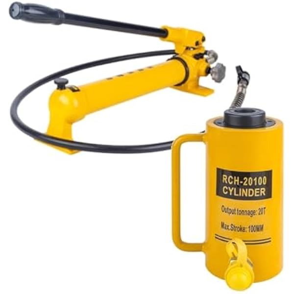 Podnośnik hydrauliczny z pompą ręczną CP-700, pusty cylinder hydrauliczny jednostronnego działania, możliwość pchania i ciągnięcia, skok 4 cale