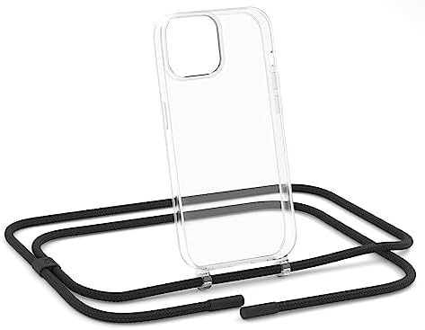 ZhinkArts - Pasek na rękę z etui na telefon komórkowy kompatybilny z iPhone 13 Pro - łańcuszek na telefon komórkowy do zawieszenia - zdejmowany pasek/sznurek - przezroczysty - zielony