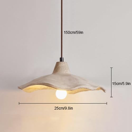 Lampes à suspension ciment E27 lustre créatif pour chambre et café - 8