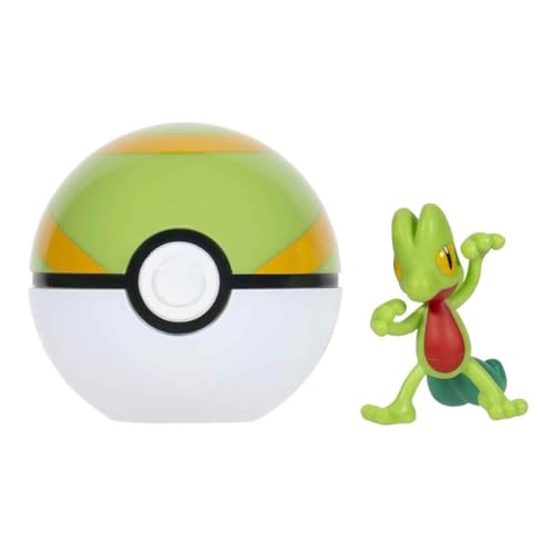 Figurine Geckarbor 5 cm avec Nid Ball Pokémon PKW3639